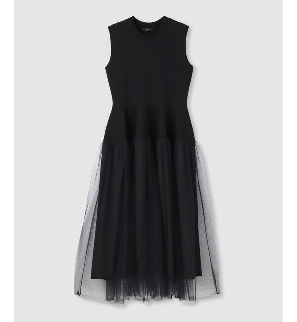 allureville「ドッキングタックフレアワンピース」|ワンピース|ブラック