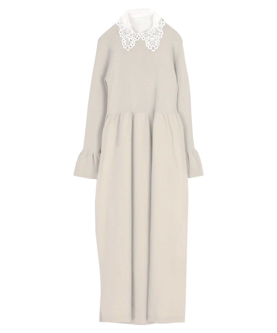 titivate「襟付きボリュームスカートニットワンピース」|ワンピース|