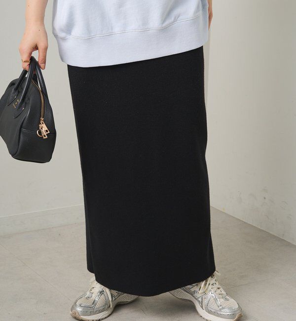  「総針ニットナロースカート」|スカート|