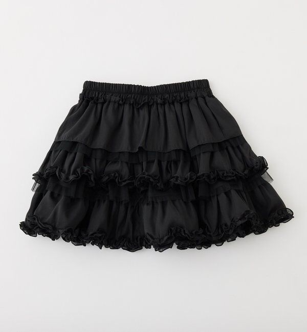  「フリフリミニスカート」|スカート|ブラック