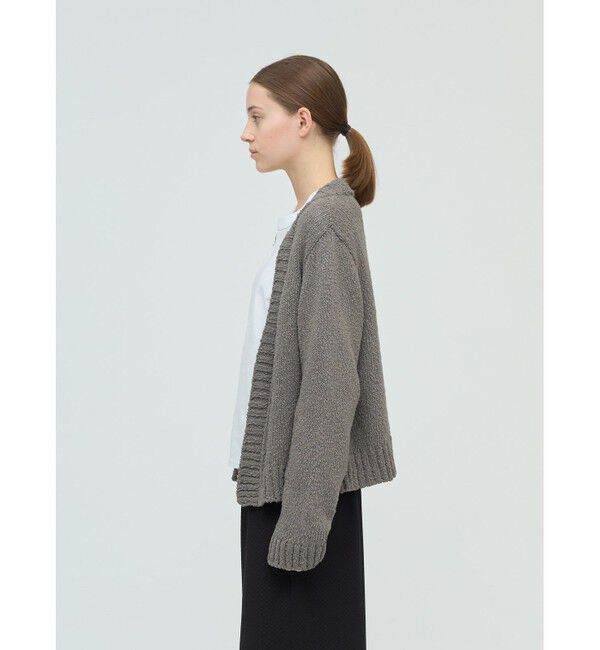 mizuiro ind「mizuiro ind リリーヤーンVネックカーディガン」|カーディガン|