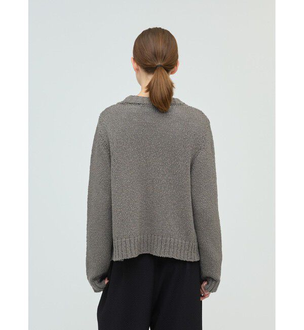 mizuiro ind「mizuiro ind リリーヤーンVネックカーディガン」|カーディガン|