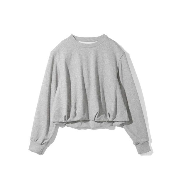 MIDIUMISOLID「MIDIUMISOLID for Ladies バルーンスウェットプルオーバー」|Tシャツ・カットソー|トップグレー