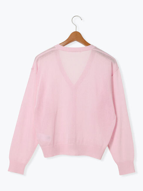 Lugnoncure「麻タッチVネックカーディガン」|カーディガン|