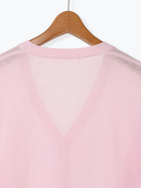 Lugnoncure「麻タッチVネックカーディガン」|カーディガン|