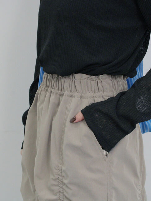 Samansa Mos2 blue「シャーリングスカート」|スカート|