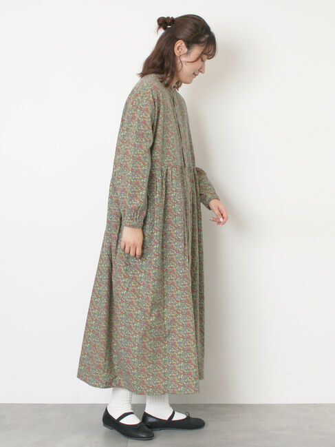 Samansa Mos2「【保温加工】バンドカラーワンピース ≪S/Mサイズ≫」|ワンピース|