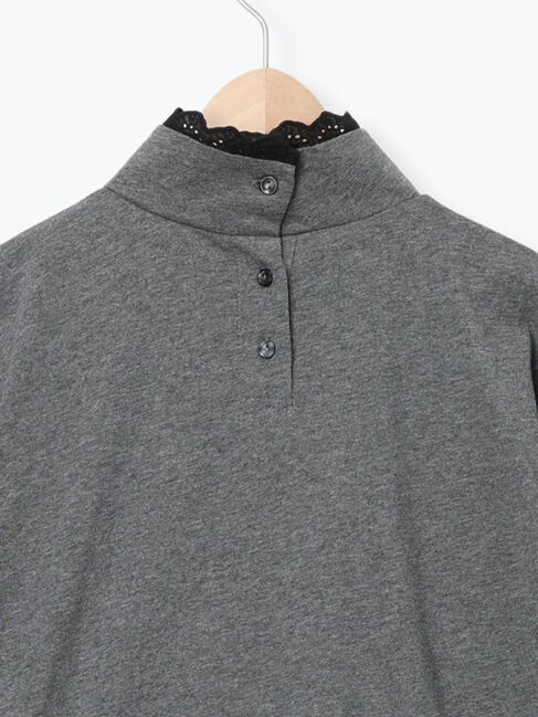 Samansa Mos2「【保温加工】衿レース重ね着風タートルインナー」|Tシャツ・カットソー|