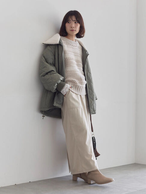 Samansa Mos2 blue「コーデュロイスカート」|スカート|