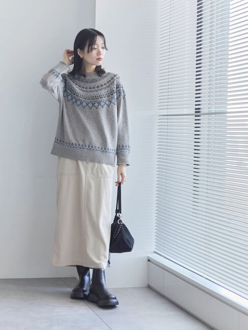 Samansa Mos2 blue「コーデュロイスカート」|スカート|