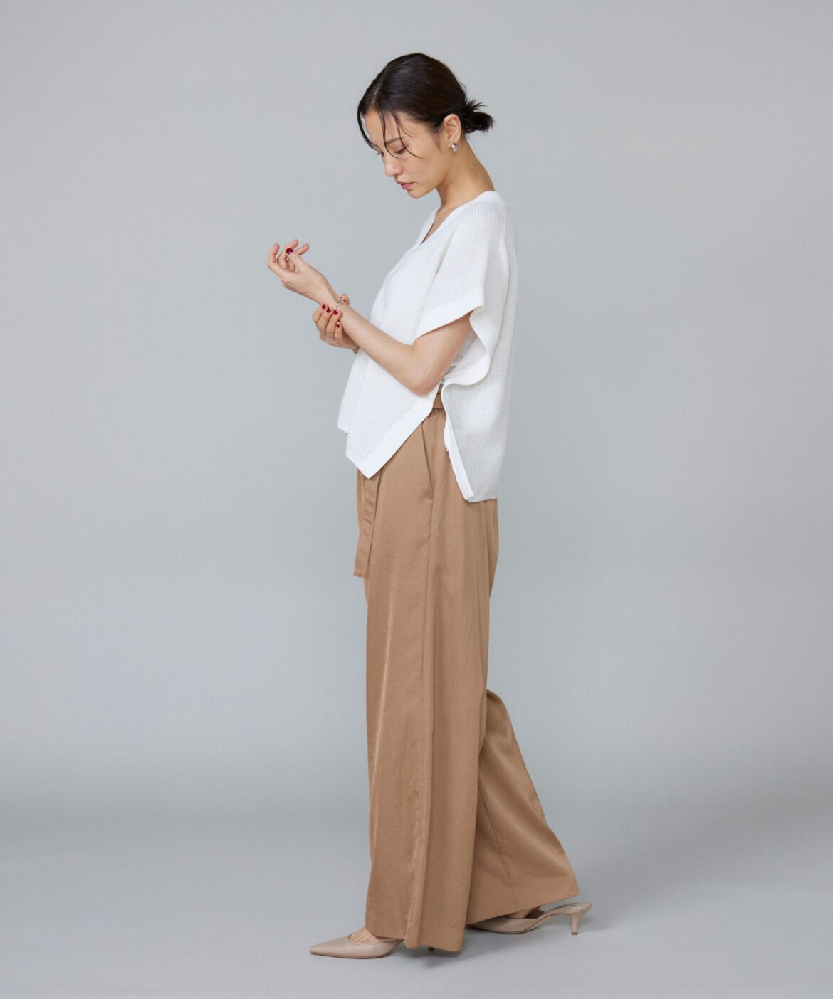 Le Souk「《大きいサイズ》ニットベスト」|ニット・セーター|