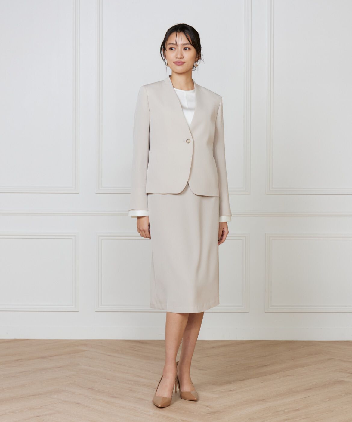 INED「《大きいサイズ》フレアスカート」|フレア|