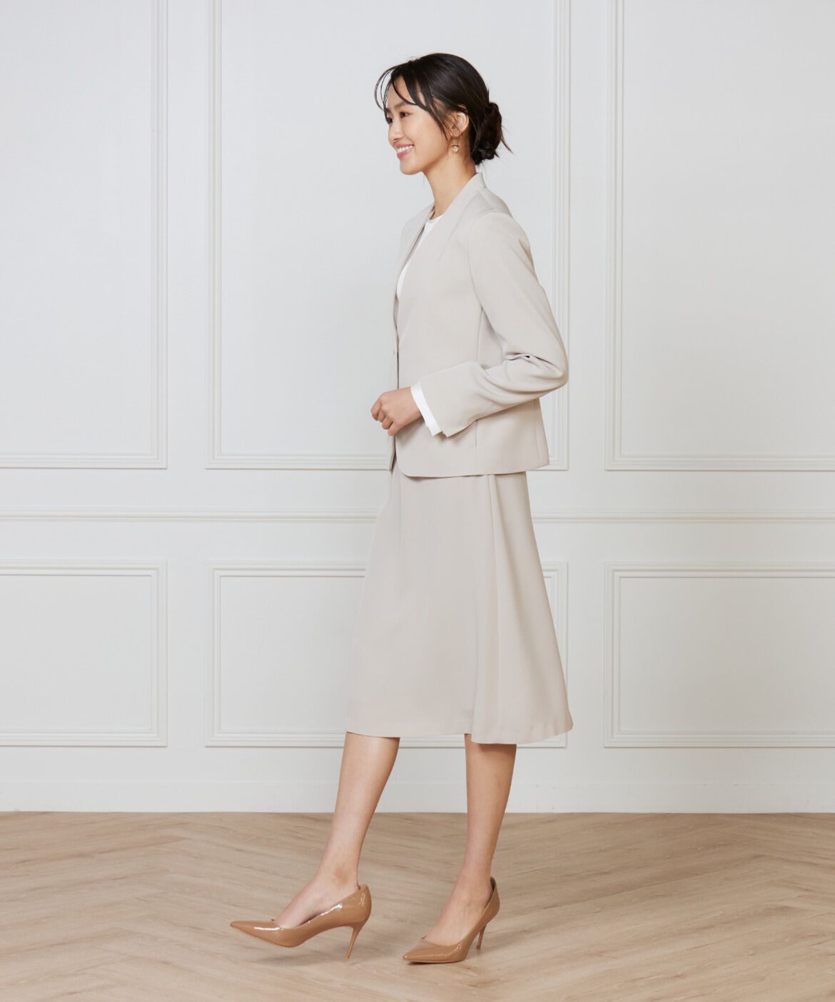 INED「《大きいサイズ》フレアスカート」|フレア|