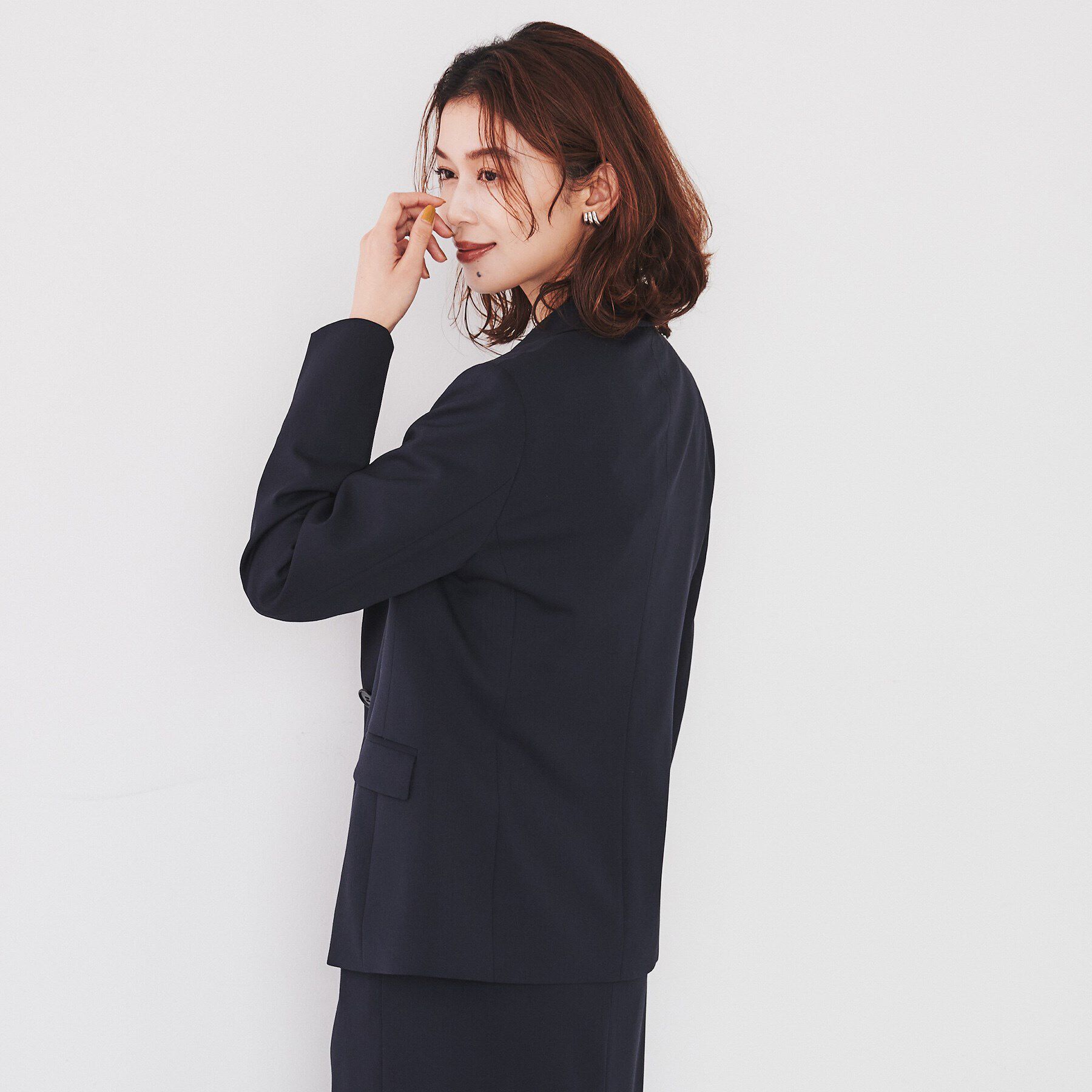 UNTITLED「【洗える通勤スーツ】レジェールギャバ ストレッチテーラードジャケット」|テーラードジャケット|