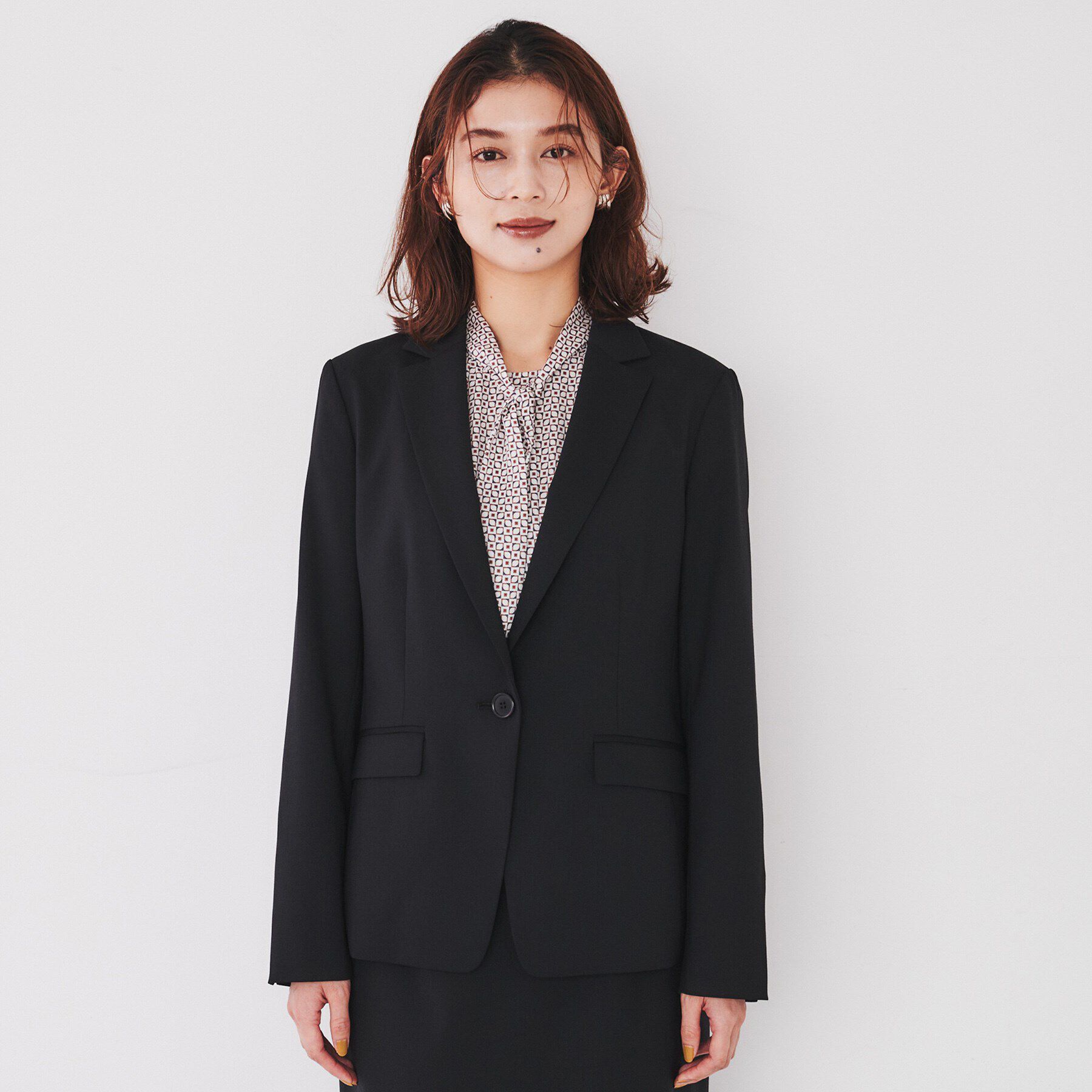 UNTITLED「【洗える通勤スーツ】レジェールギャバ ストレッチテーラードジャケット」|テーラードジャケット|