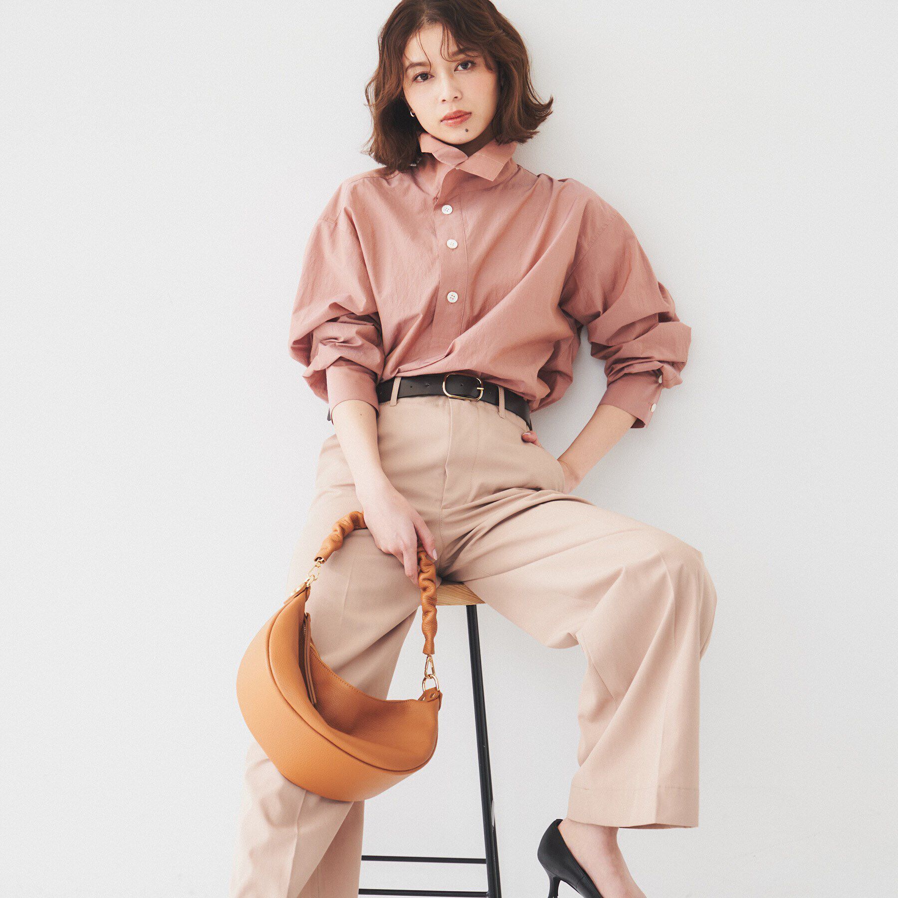 UNTITLED「【セットアップ可能/トレンド】ライトコットン プルオーバーシャツ」|シャツ・ブラウス|