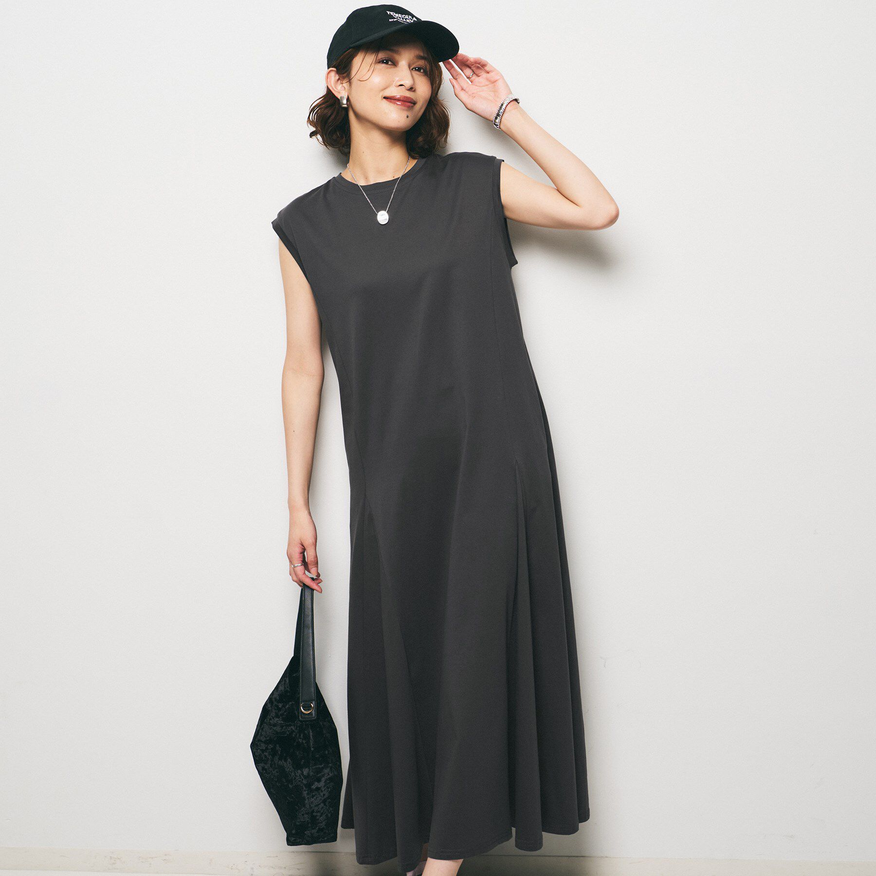 UNTITLED「【Audrey and John Wad】ダブルシルケット天竺ワンピース」|ワンピース|