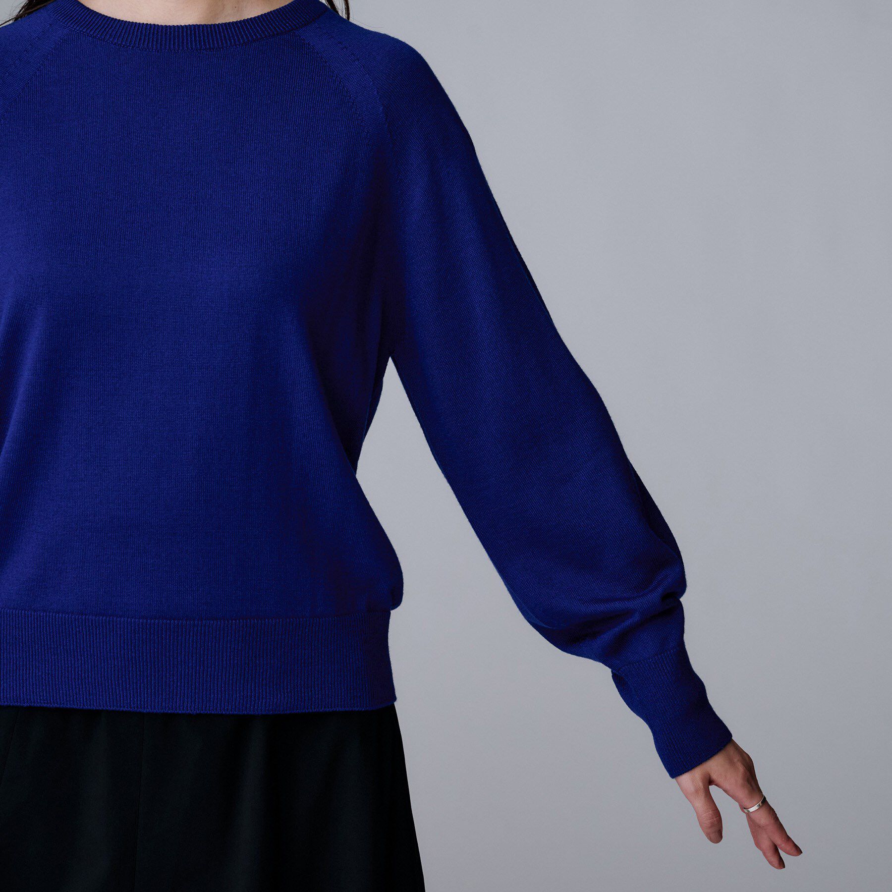 UNTITLED「【8色展開／コンパクト丈】レーヨン混 コクーンニット」|ニット・セーター|