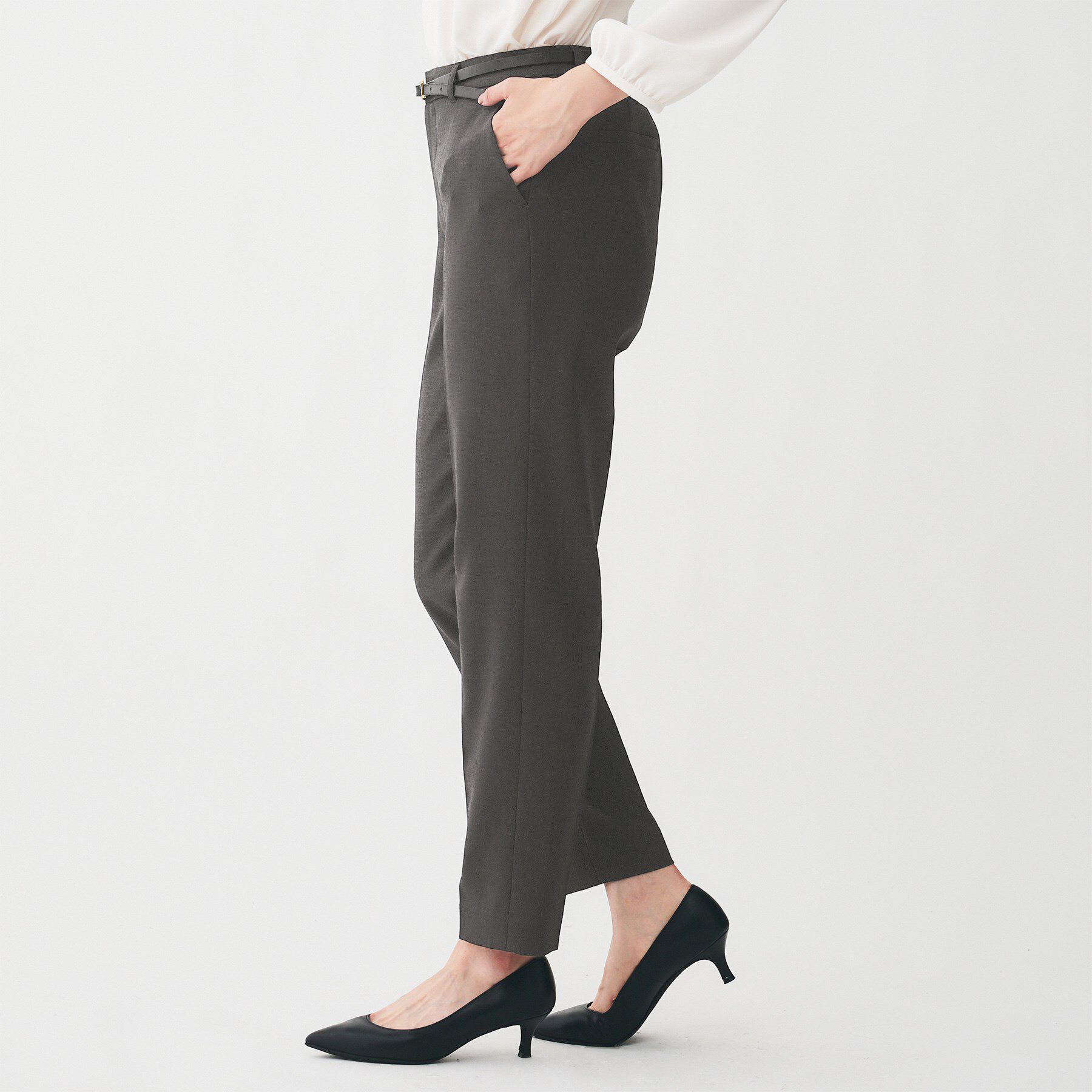 UNTITLED「【洗える/お仕事スーツ】ドライメランジ テーパードパンツ」|その他|