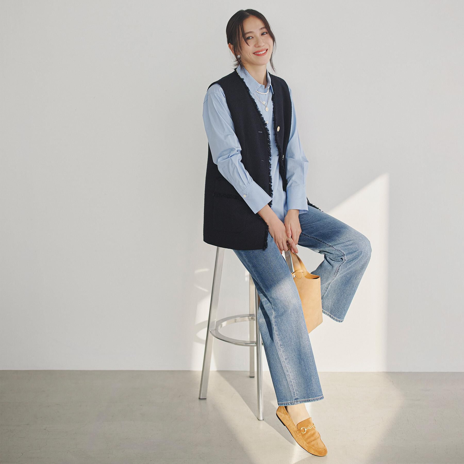 UNTITLED「【オンオフ使える】スラブツイード ジレ」|ベスト・ジレ|