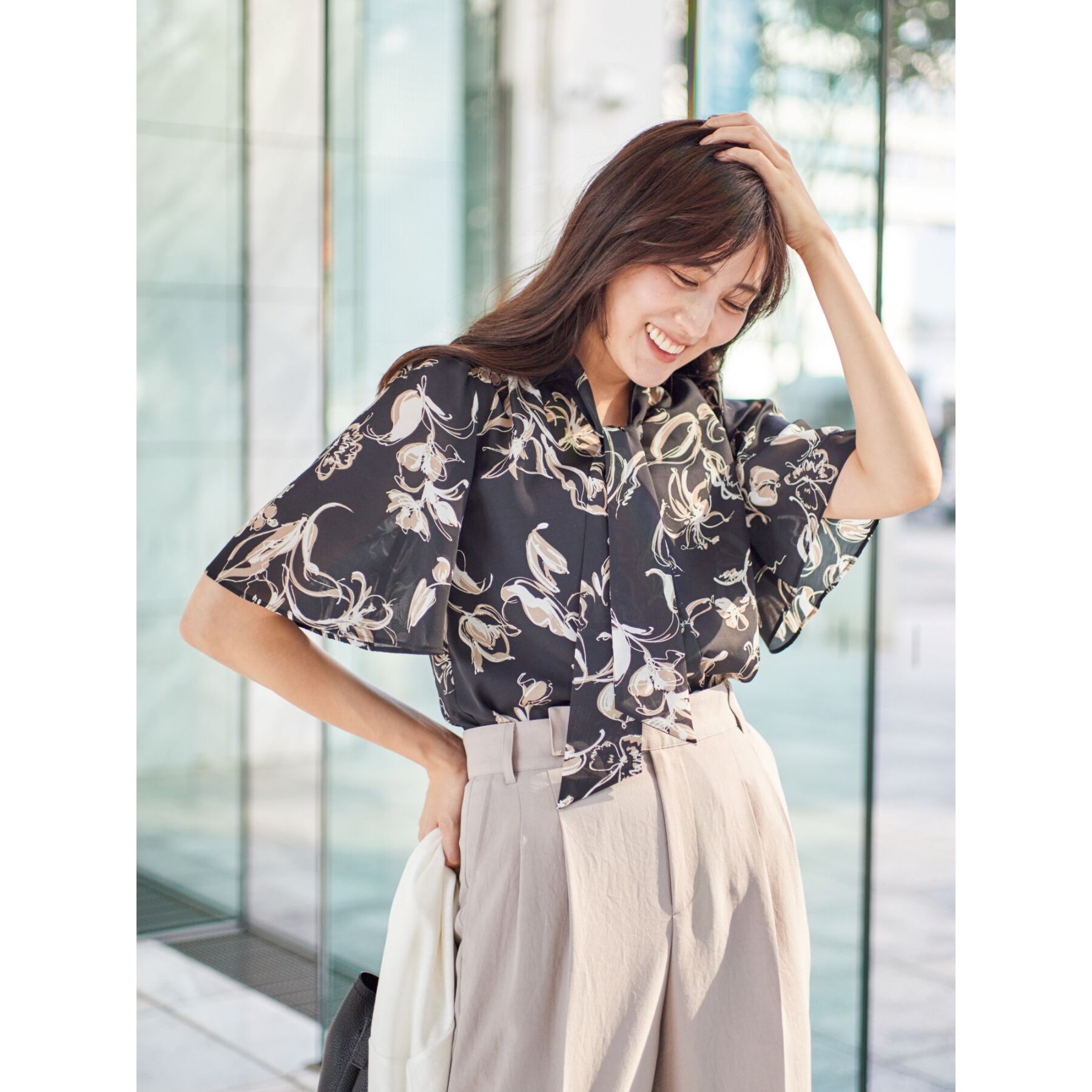 COUP DE CHANCE「【洗える／裏地無し】タック入りテーパードパンツ」|その他|