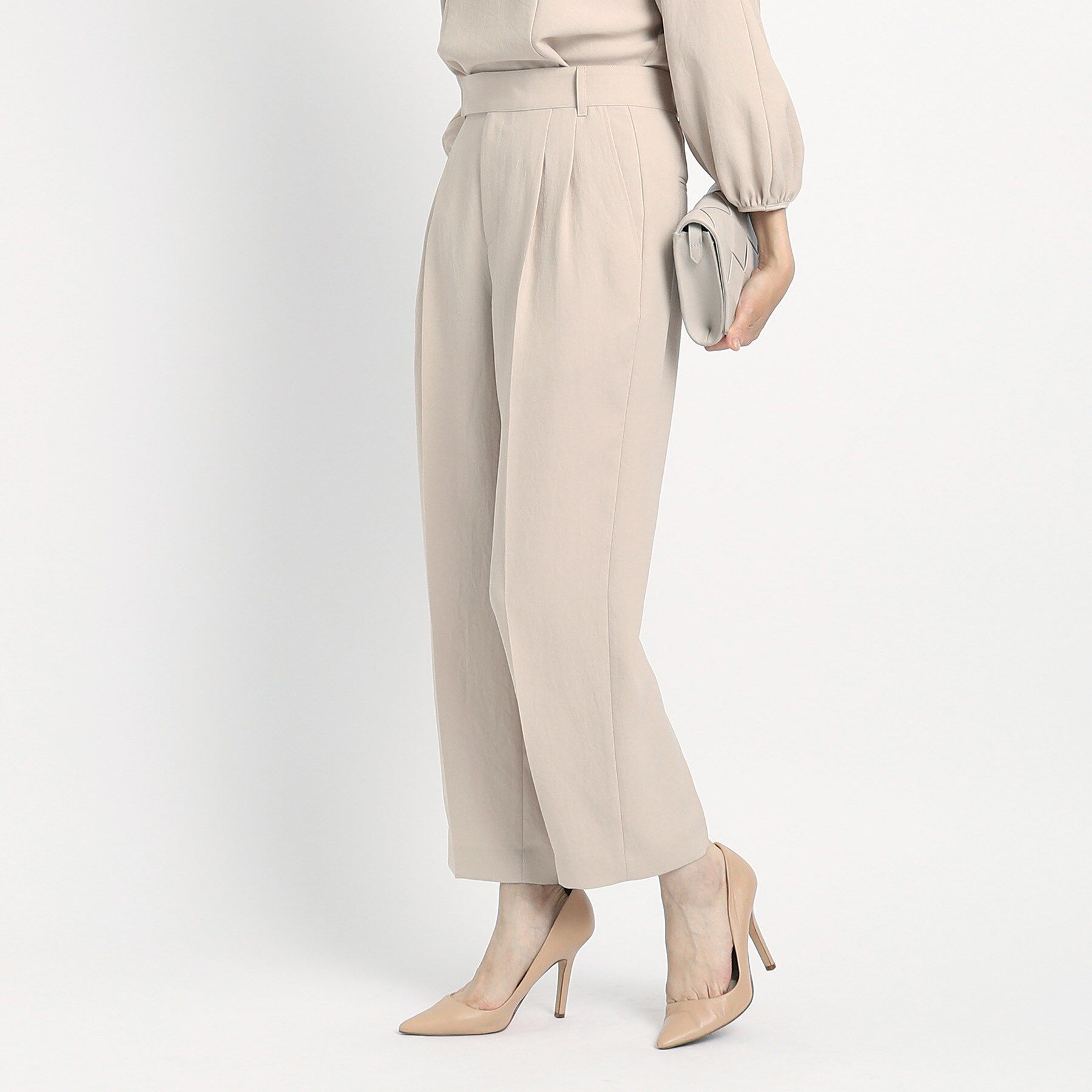 COUP DE CHANCE「【洗える／裏地無し】タック入りテーパードパンツ」|その他|