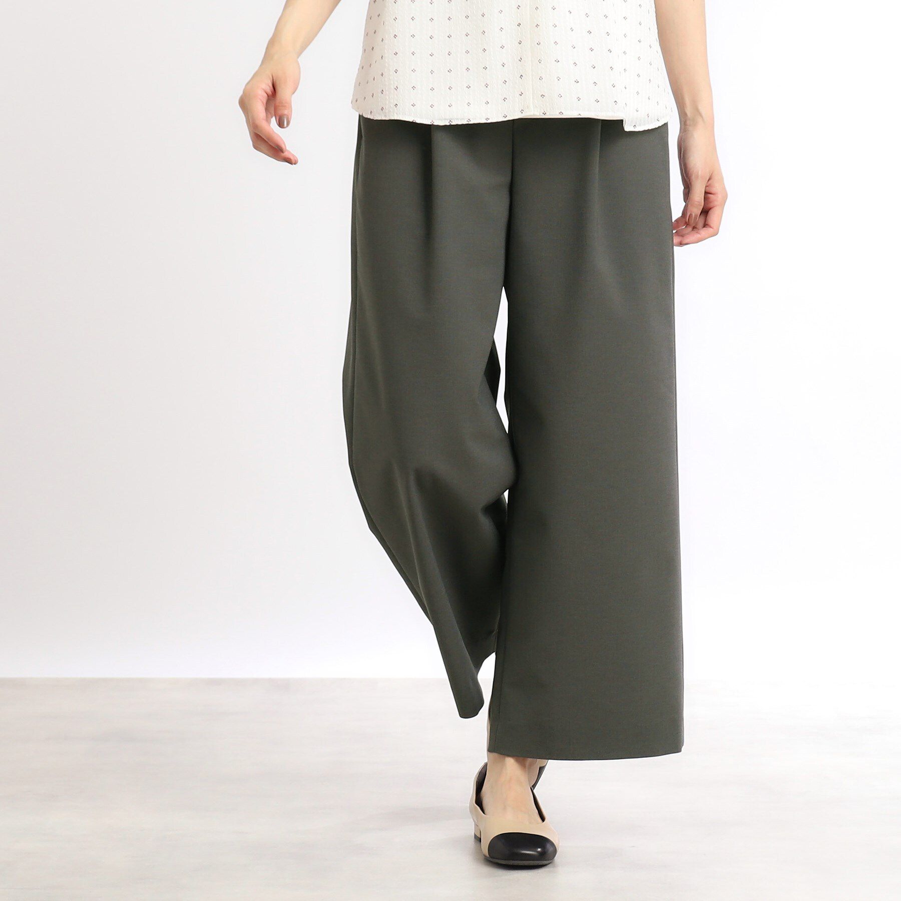 Reflect「【SALE／接触冷感／マシンウォッシュ可／ウエスト総ゴム】フルレングスワイドパンツ」|その他|