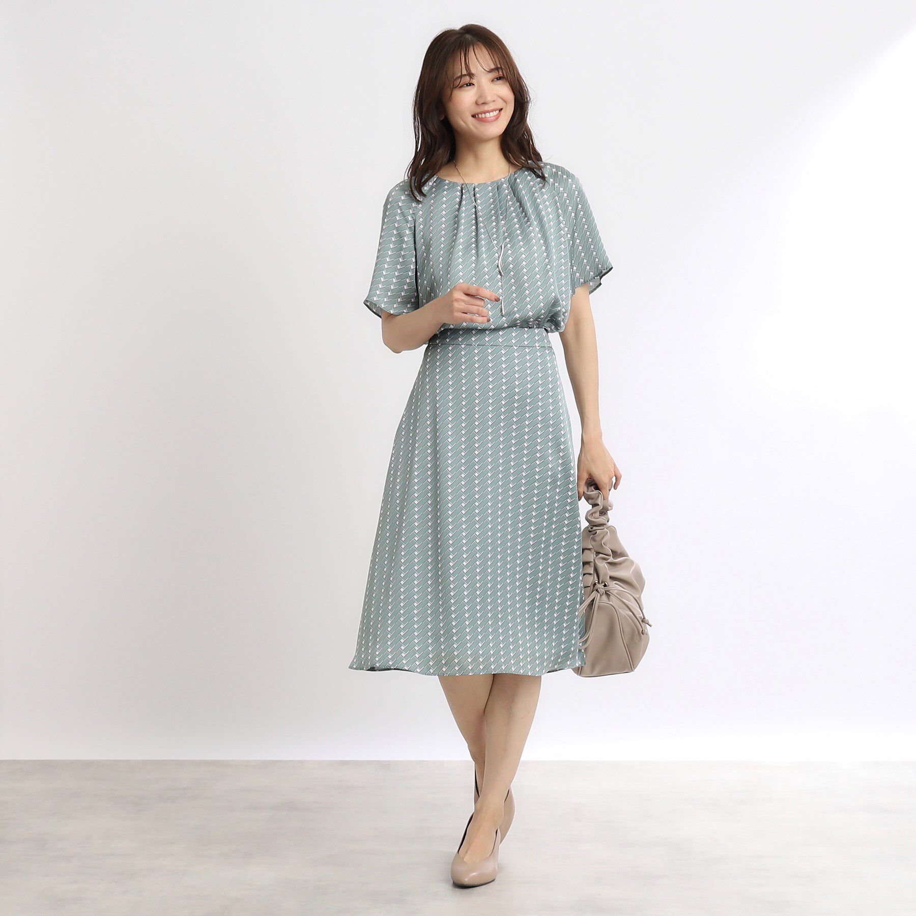 Reflect「【WEB限定カラーあり／マシンウォッシュ可／セットアップ可能】プリントフレアスカート」|スカート|