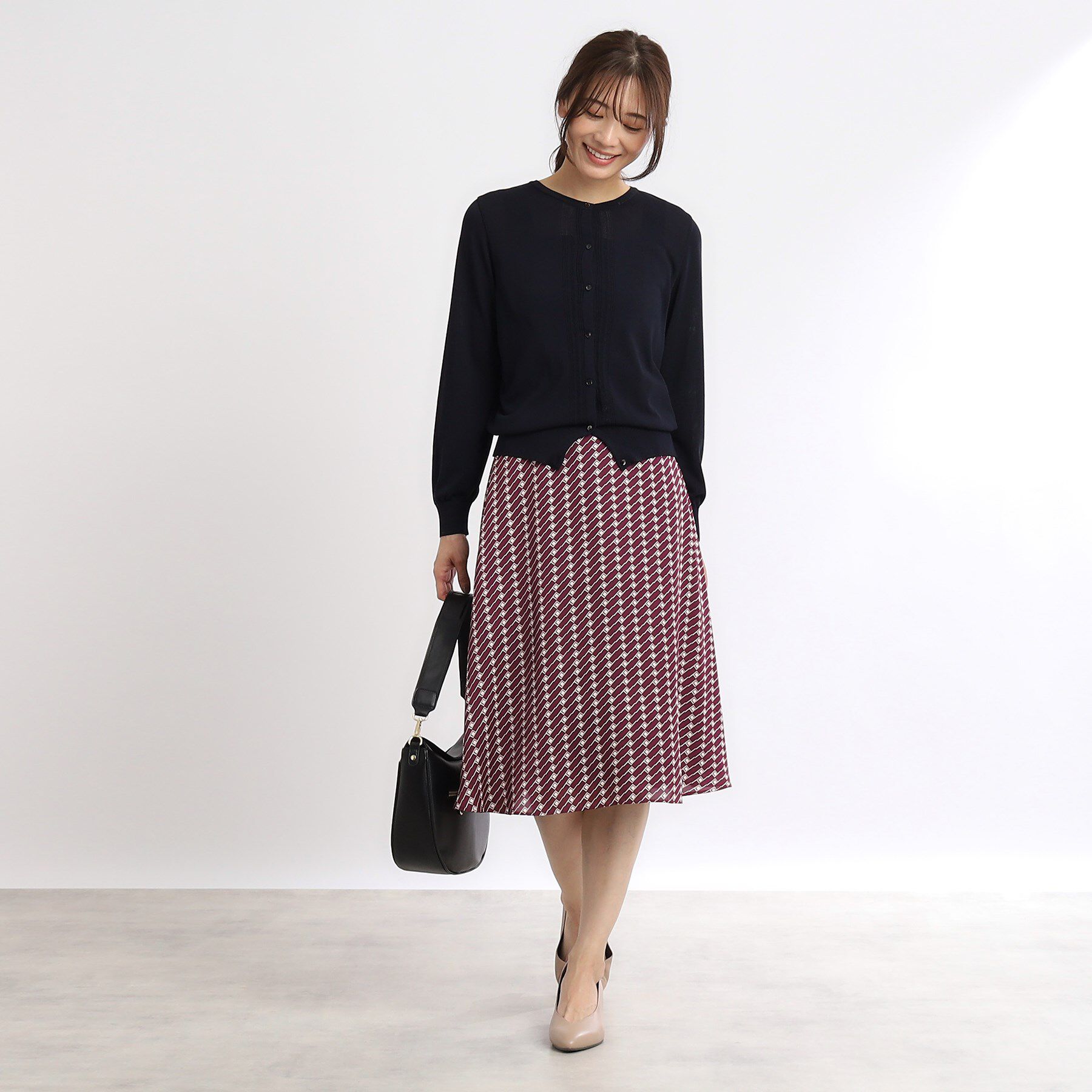 Reflect「【WEB限定カラーあり／マシンウォッシュ可／セットアップ可能】プリントフレアスカート」|スカート|