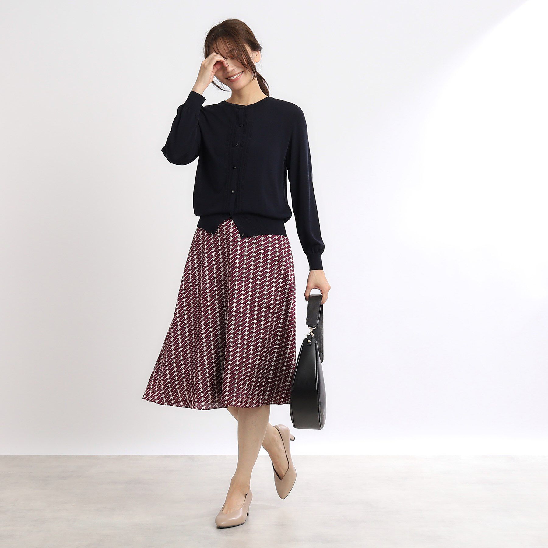 Reflect「【WEB限定カラーあり／マシンウォッシュ可／セットアップ可能】プリントフレアスカート」|スカート|