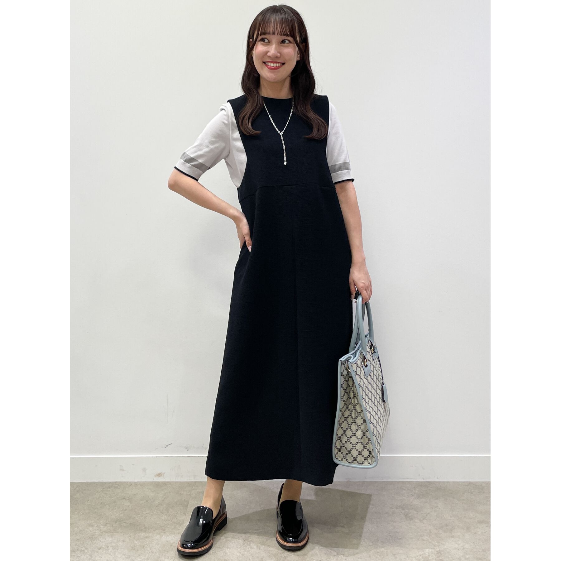 Reflect「【手洗い可／すっきり見え】大人ジャンパードレス」|ワンピース|