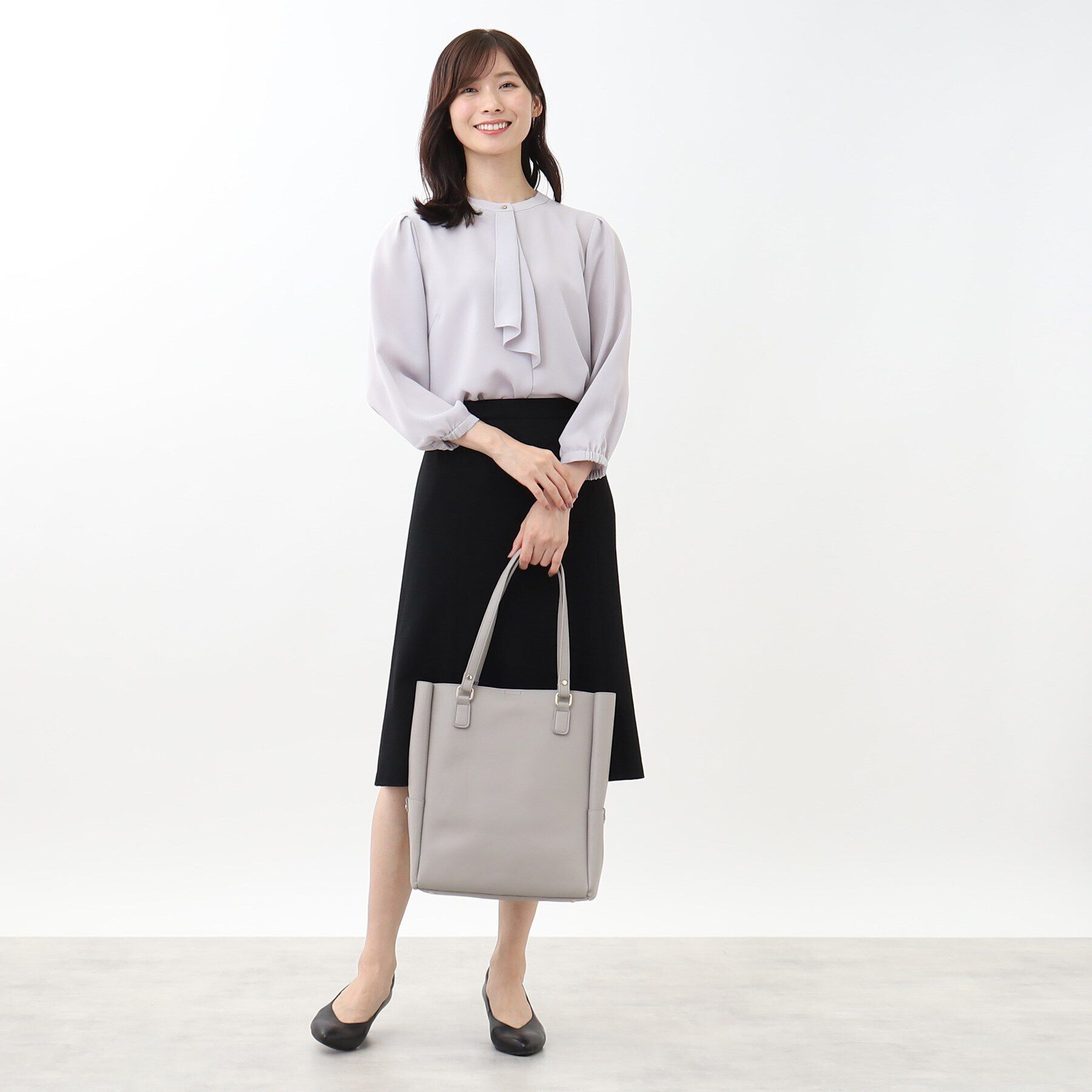 Reflect「【匠シリーズ／手洗い可／すっきり細見え】ソフトフレアスカート」|スカート|