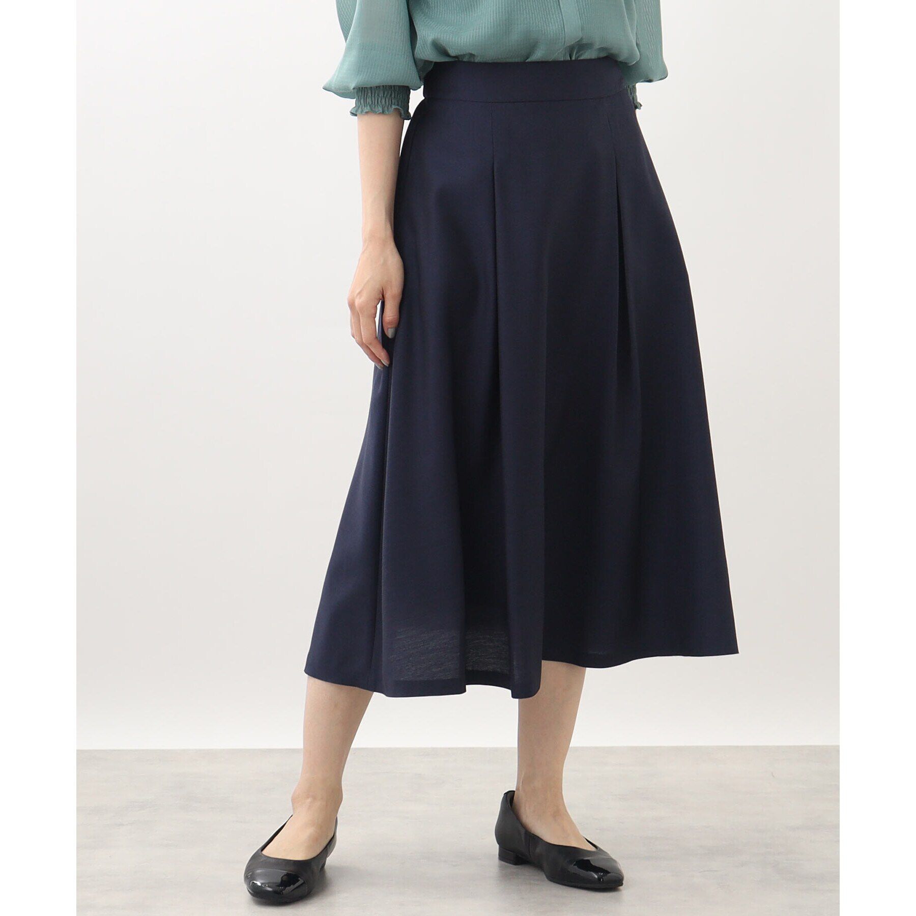 Reflect「【手洗い可】シャンブレーカラースカート」|スカート|