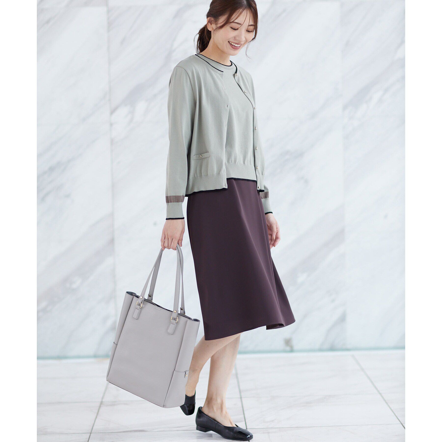 Reflect「【WEB限定カラーあり／マシンウォッシュ】サテンフレアスカート」|スカート|