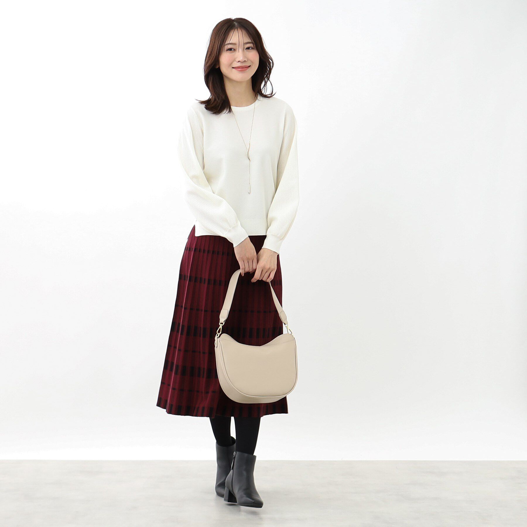 Reflect「【マシンウォッシュ可】パフスリーブニット」|ニット・セーター|