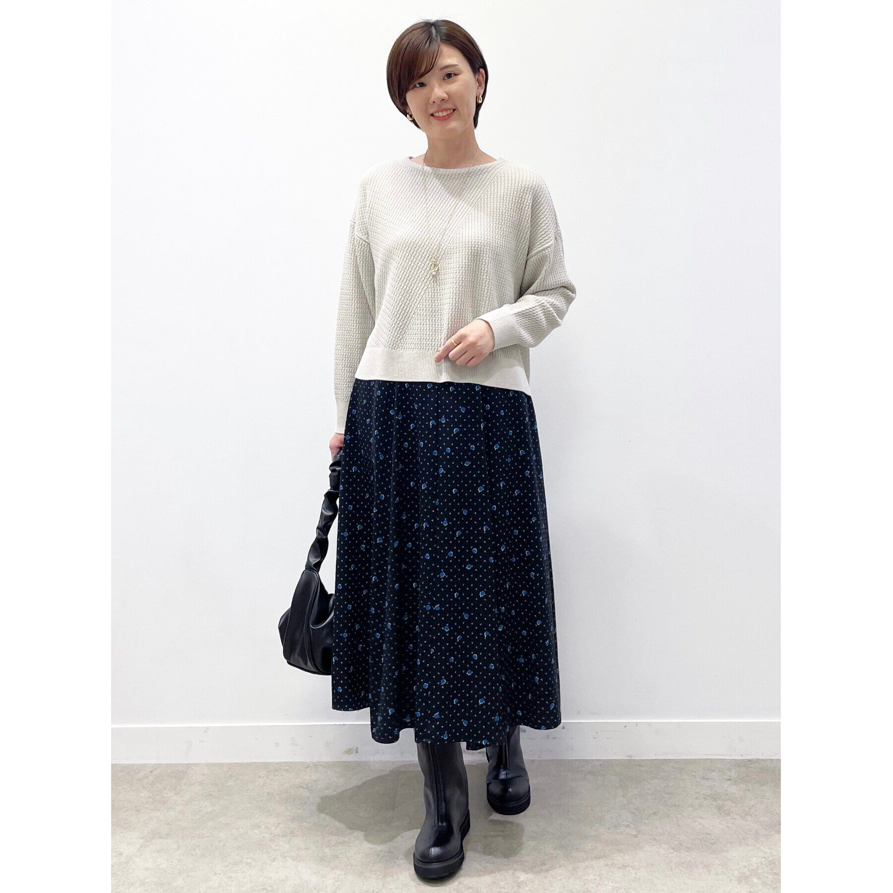 Reflect「【マシンウォッシュ可／セットアップ可】マーブルドットスカート」|スカート|