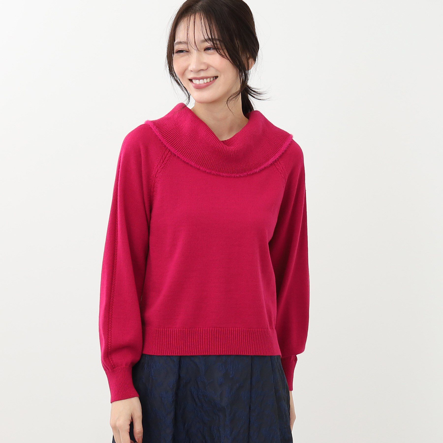 Reflect「【手洗い可】華やかオフタートルニット」|ニット・セーター|