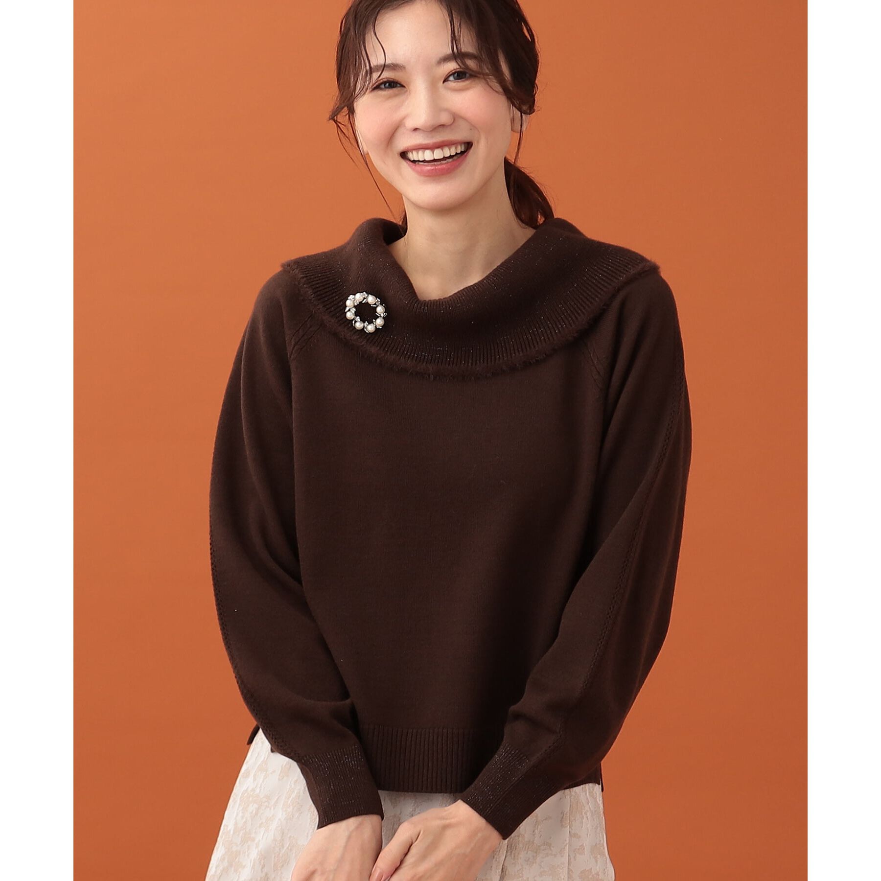 Reflect「【手洗い可】華やかオフタートルニット」|ニット・セーター|