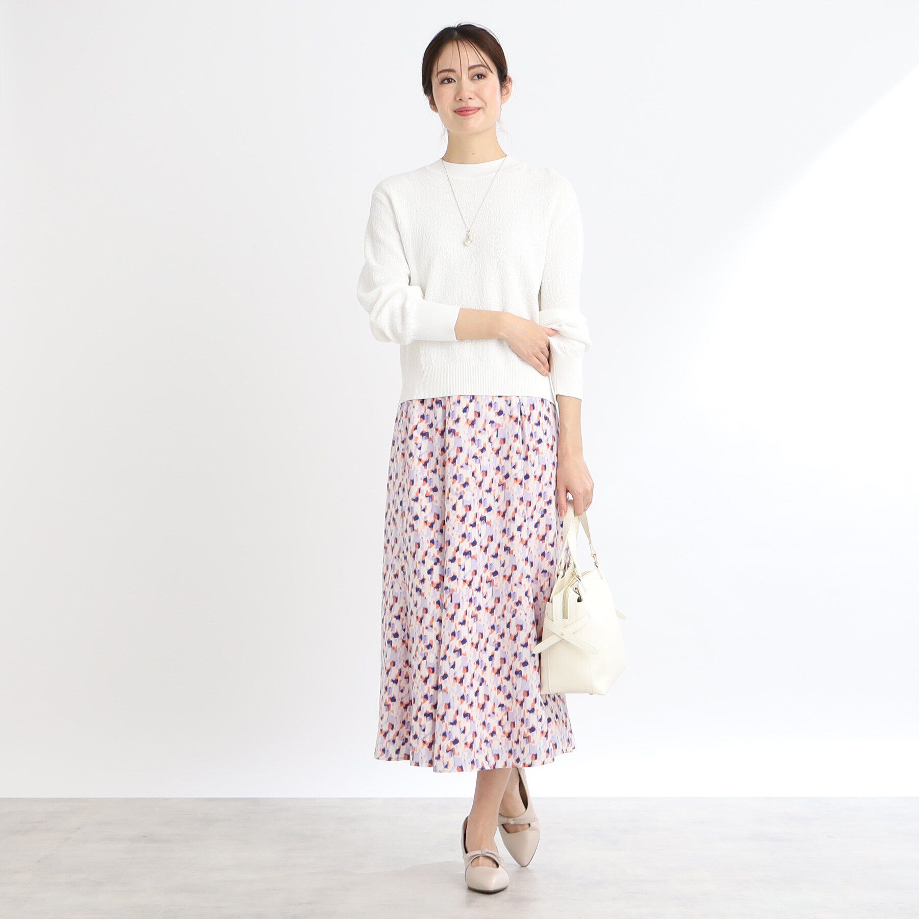 Reflect「プチハイネックジャカードニット」|ニット・セーター|