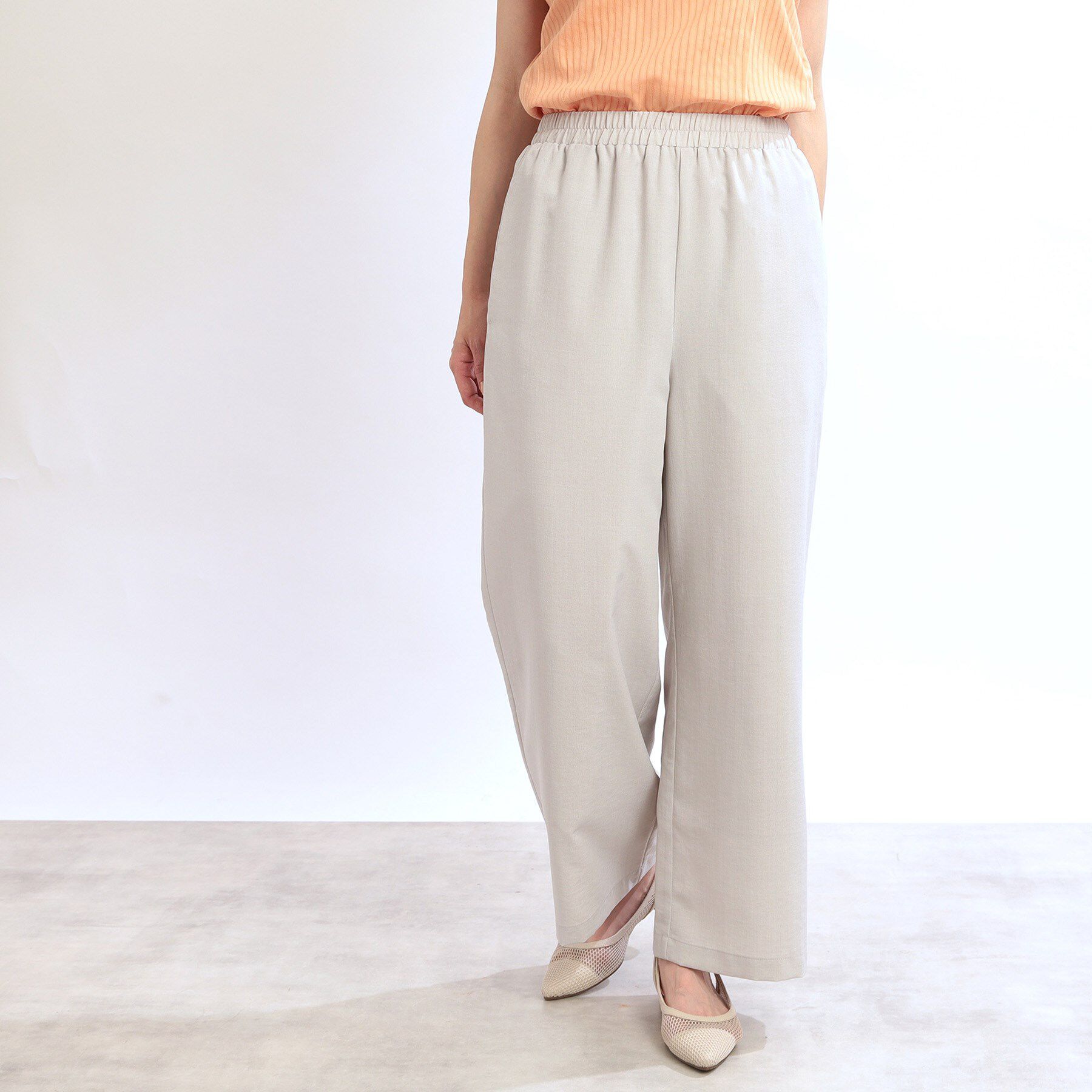 Reflect「【ウエスト総ゴム／脚長効果◎】ドライタッチワイドパンツ」|その他|