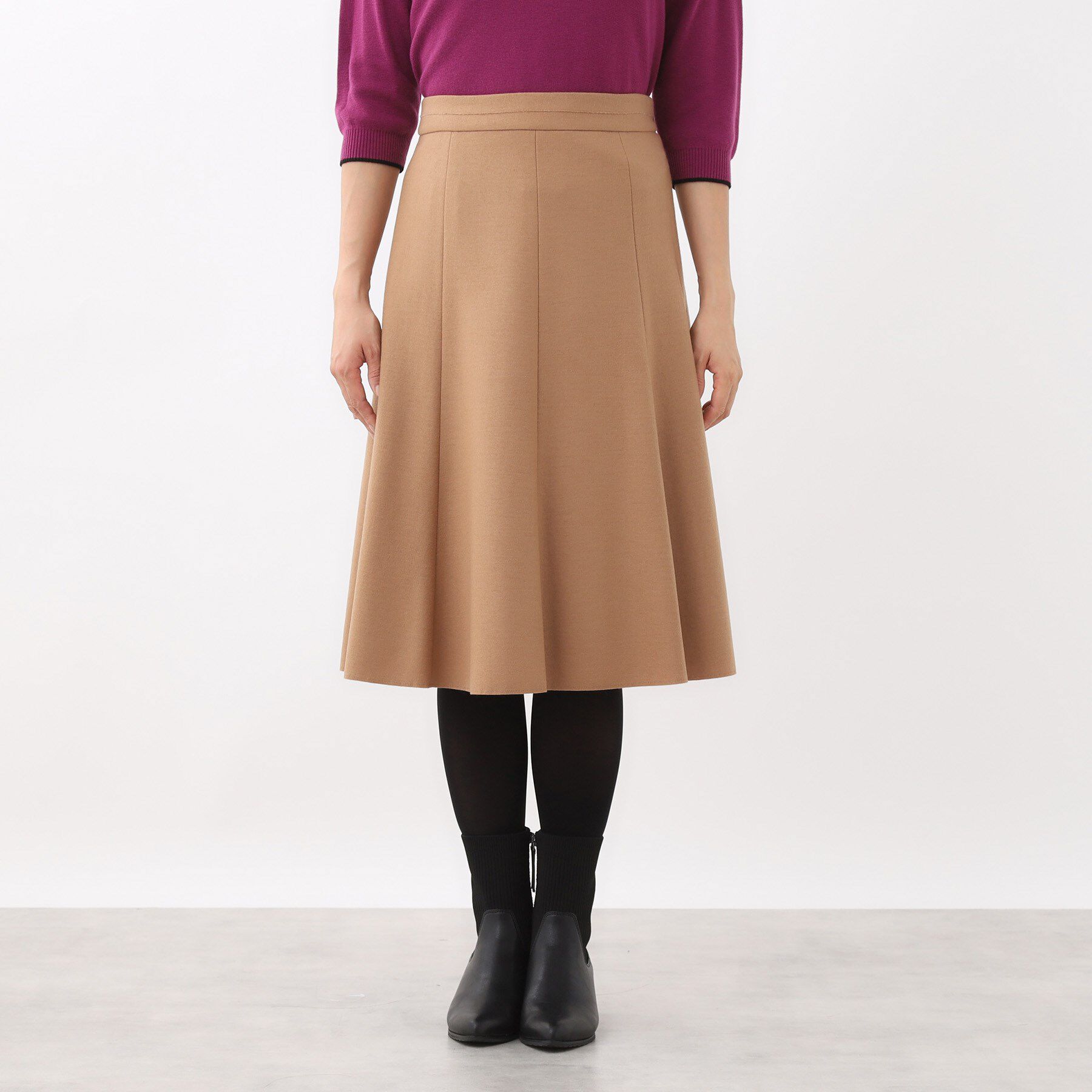 Reflect「【選べる5色◎】フレアフリュイドスカート」|スカート|