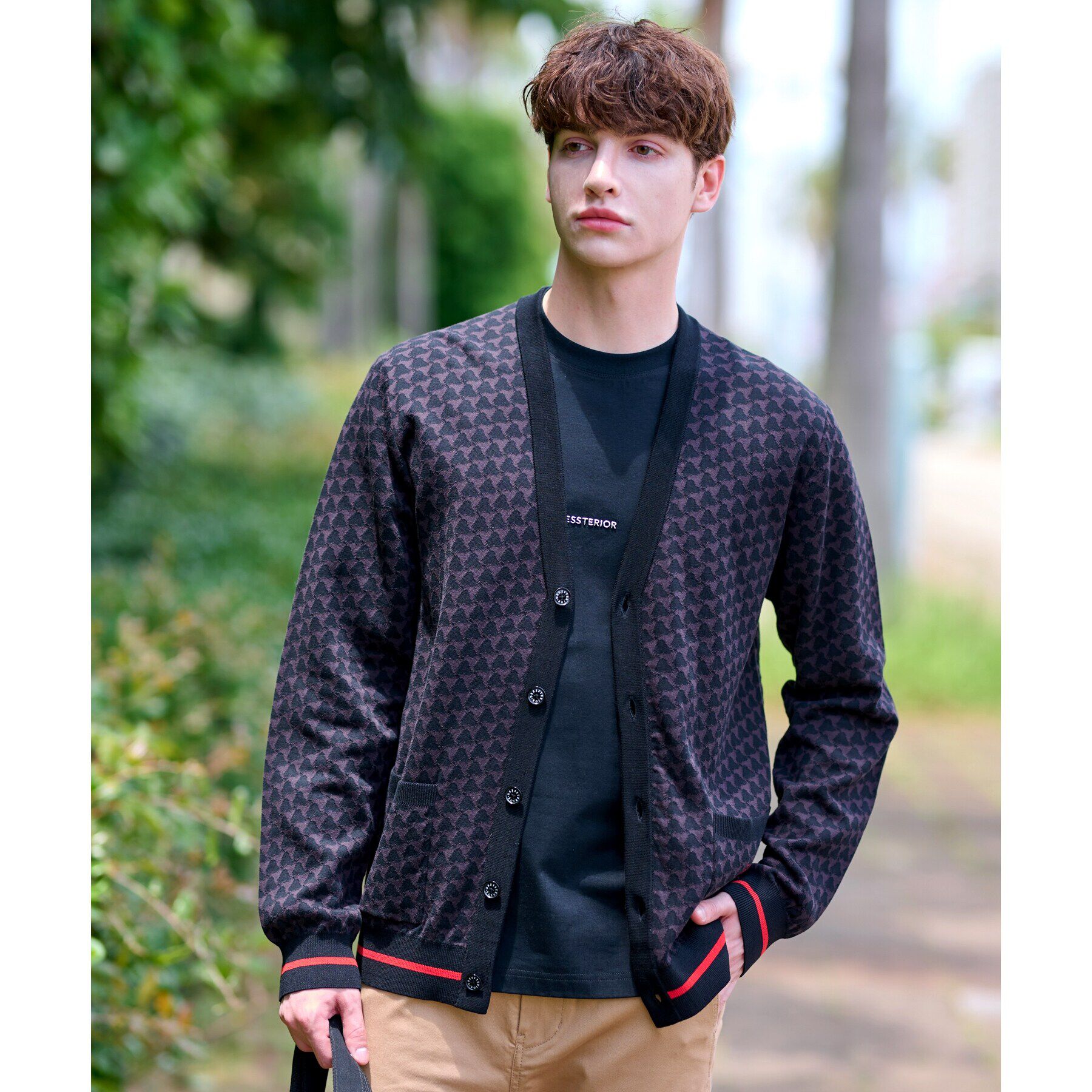 DRESSTERIOR「トリニティジャカード カーディガン」|カーディガン|