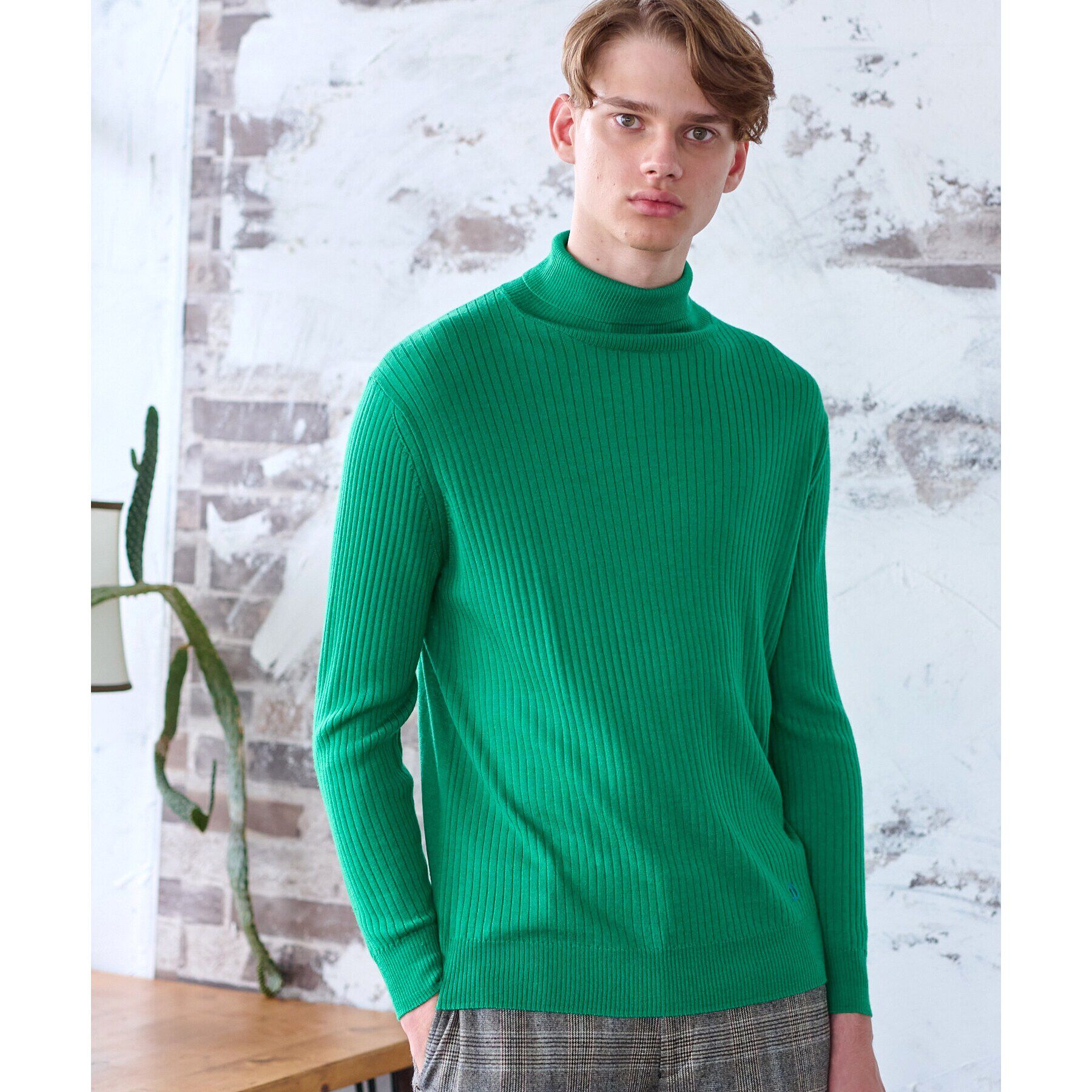 DRESSTERIOR「シルクカシミヤ混タートルニット」|ニット・セーター|