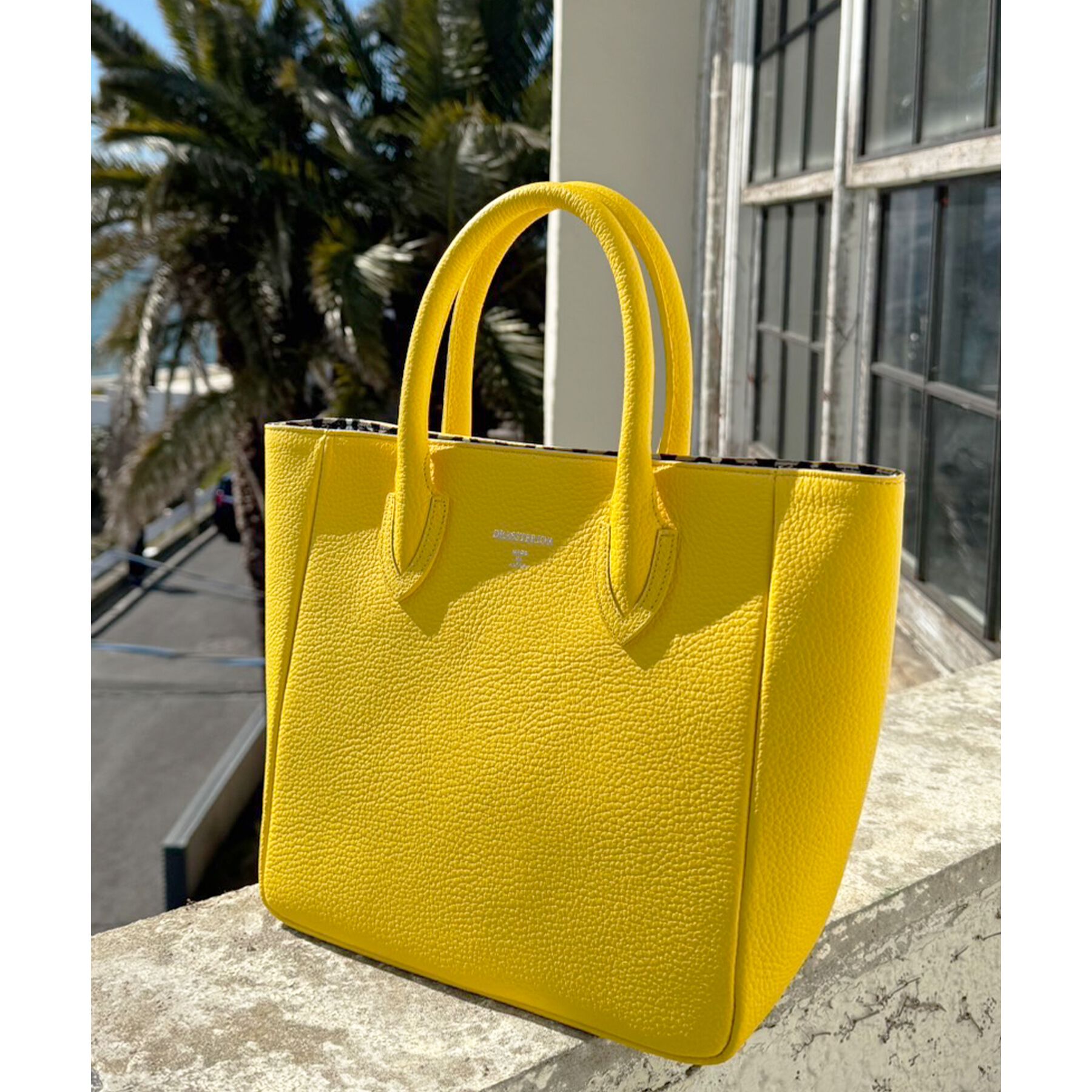 DRESSTERIOR「【日本製】シュリンクレザーミニトート」|トートバッグ|イエロー(032)