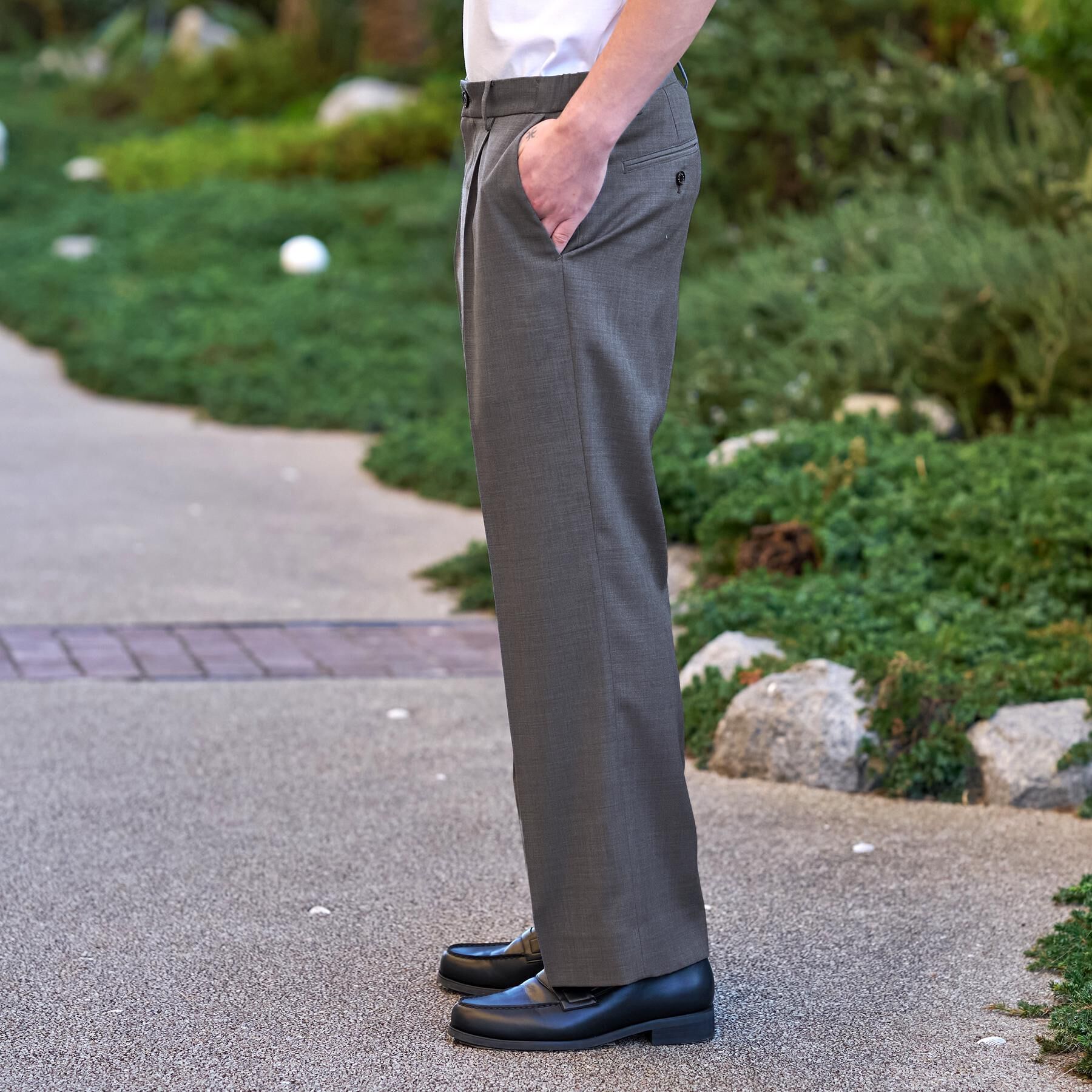 DRESSTERIOR「サイドゴア ワンタックワイドパンツ」|その他|