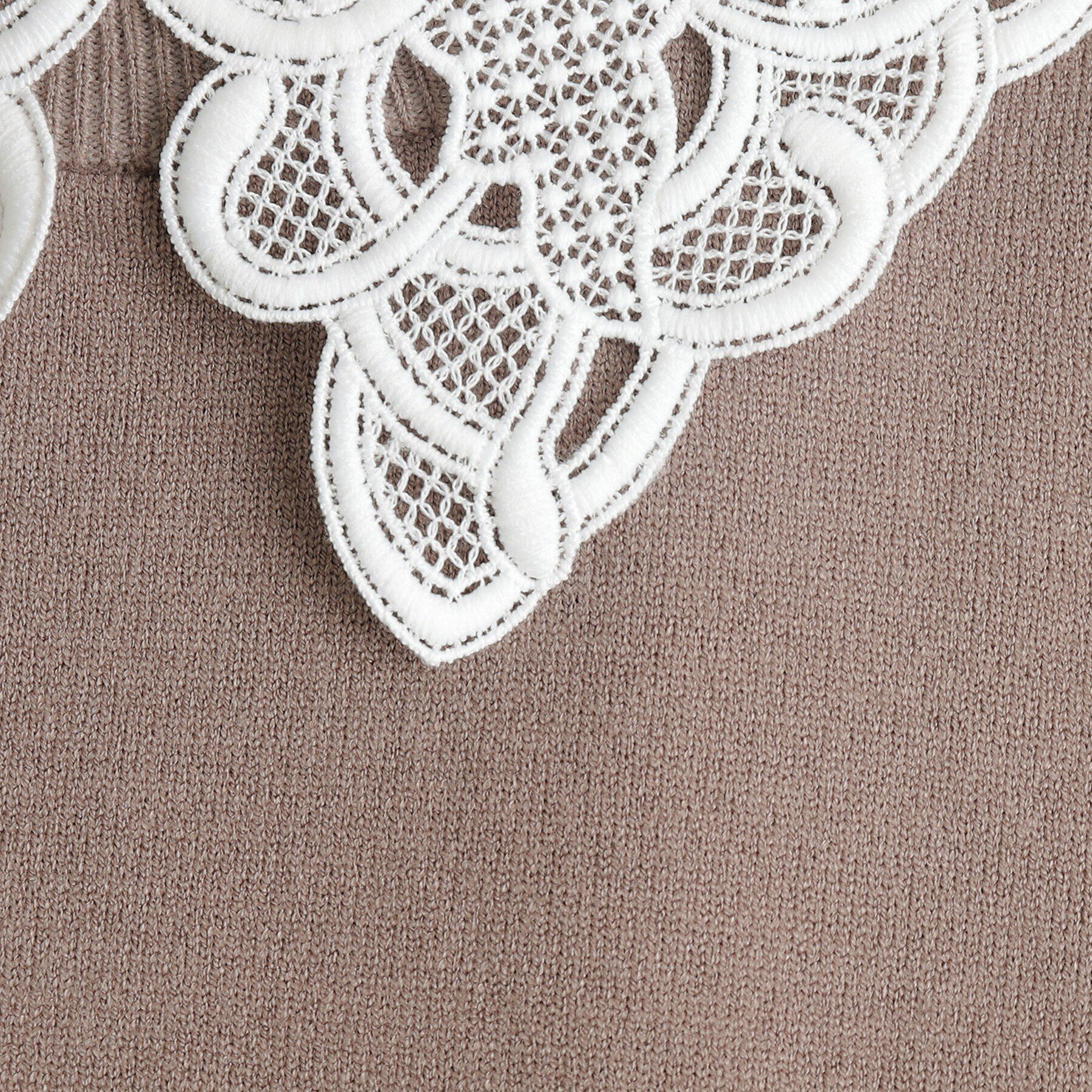 grove「取り外し衿付きニットプルオーバー」|ニット・セーター|