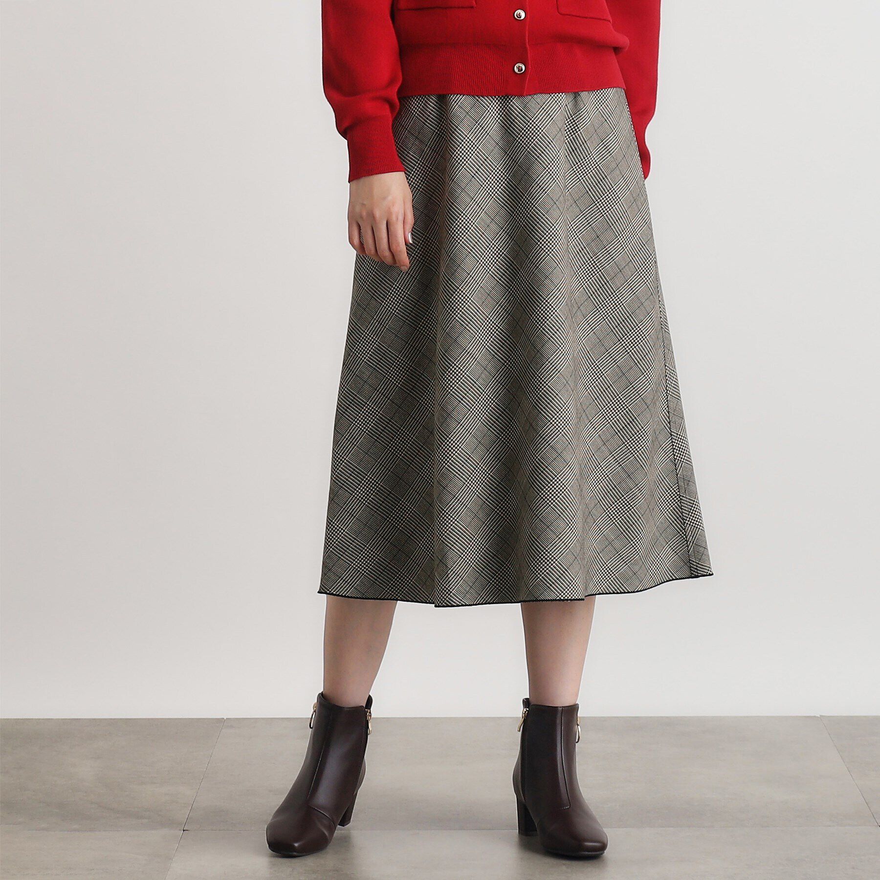 grove「リバーシブルフレアスカート」|スカート|ブラック(219)