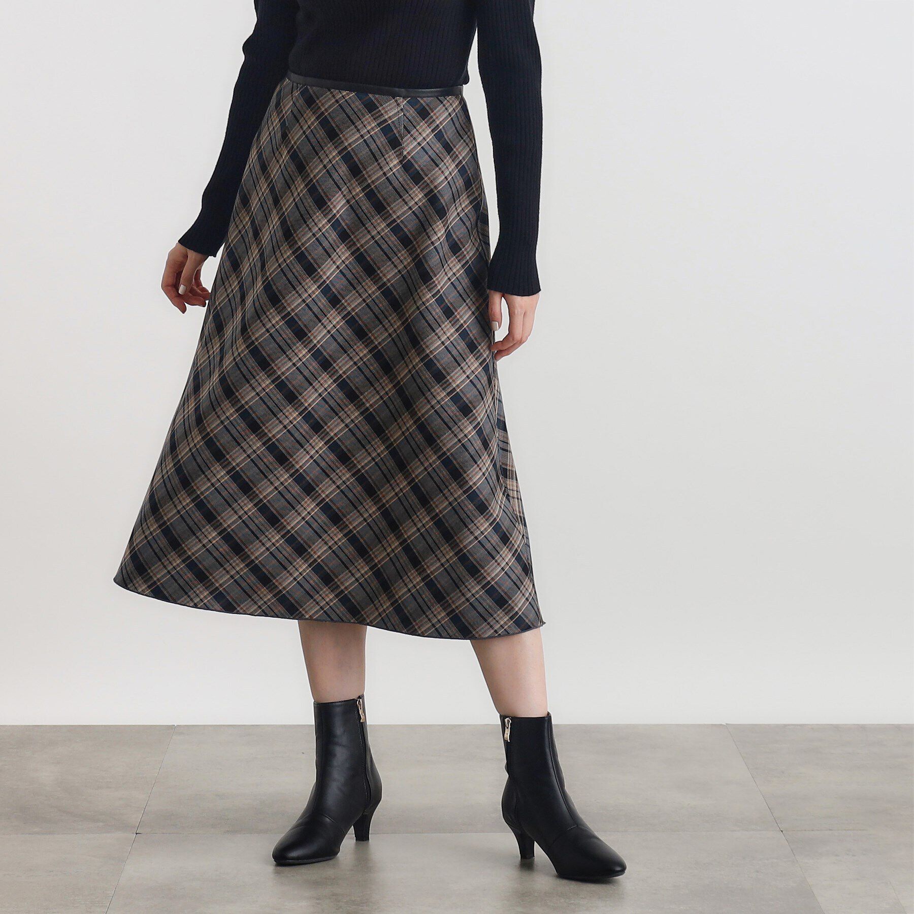 grove「リバーシブルフレアスカート」|スカート|グリーン(224)