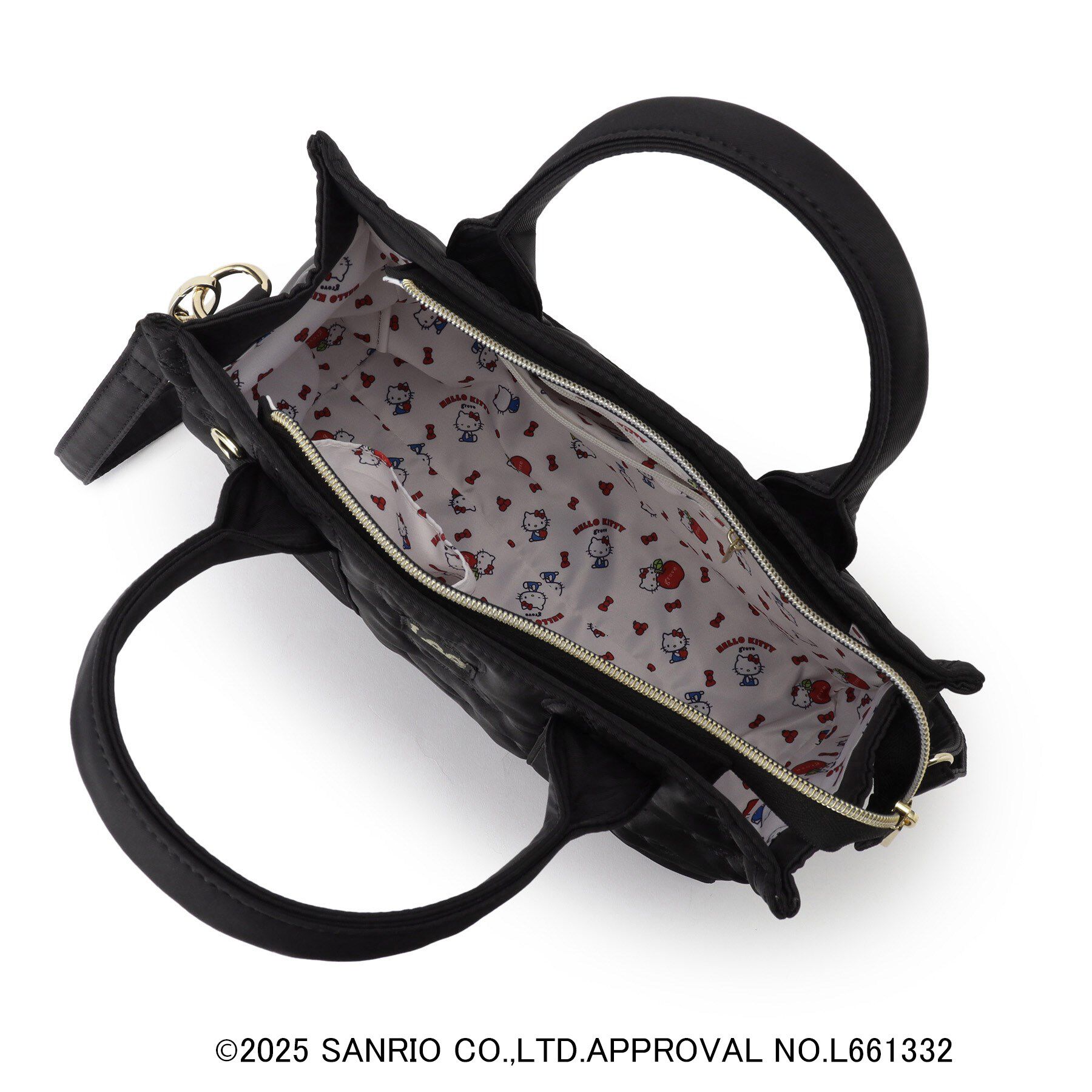 grove「【ハローキティ】Lee別注リボンキティキルトスクエアトート」|トートバッグ|