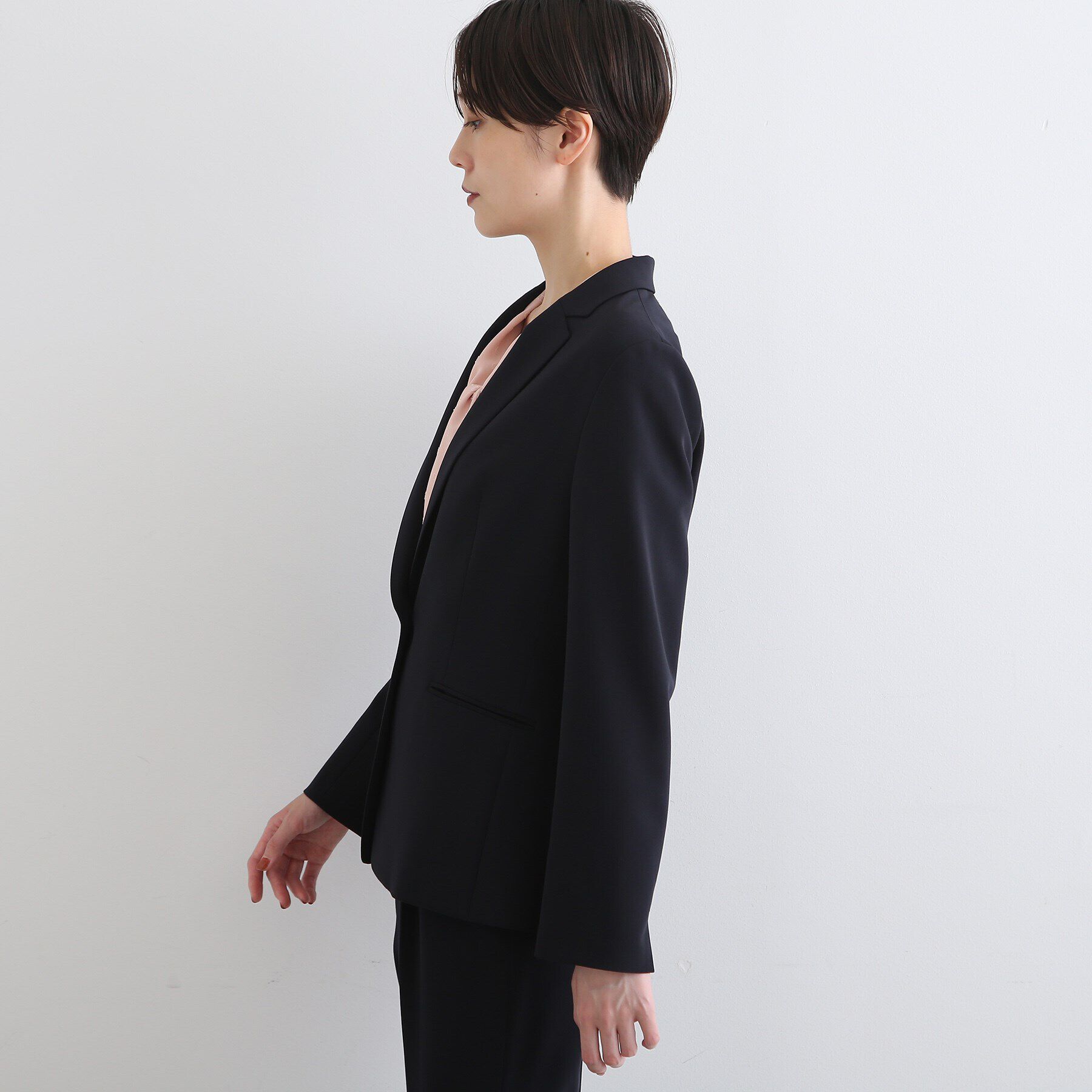 INDIVI「【洗える/通勤/UVケア/日本製】ストレッチテーラードジャケット」|スーツ|